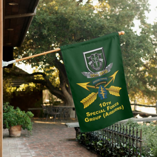10th Special Forces Group Airborne  House Flag (In SItu)
