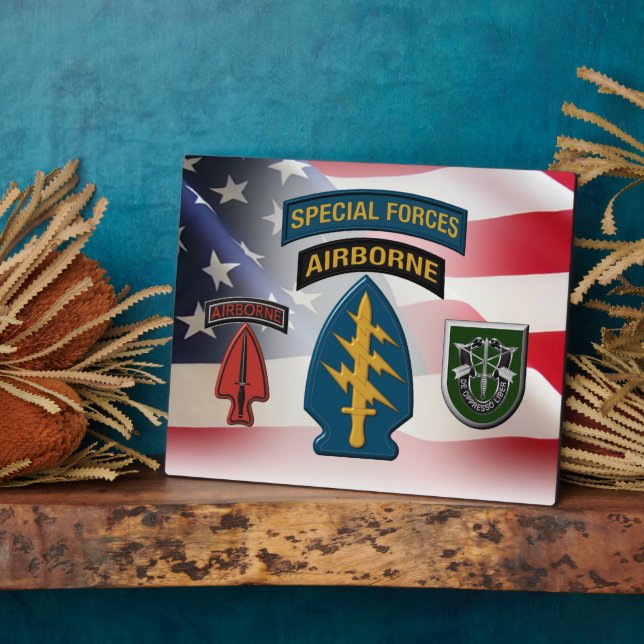 10th Special Forces Group (AIRBORNE)   Plaque (Side)