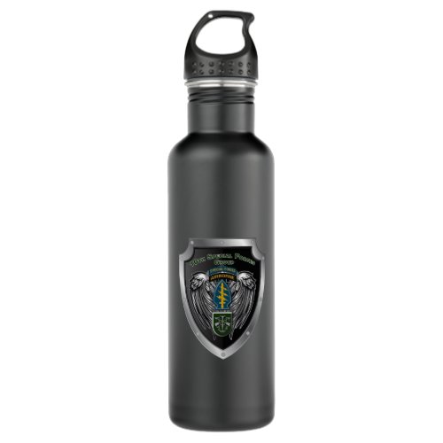 10th Special Forces Group Airborne Shield Stainless Steel Water Bottle