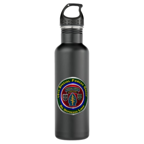 10th Special Forces Group Airborne Stainless Steel Water Bottle
