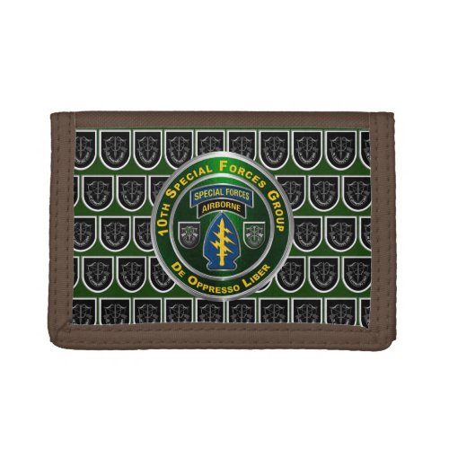 10th Special Forces Group Airborne Trifold Wallet
