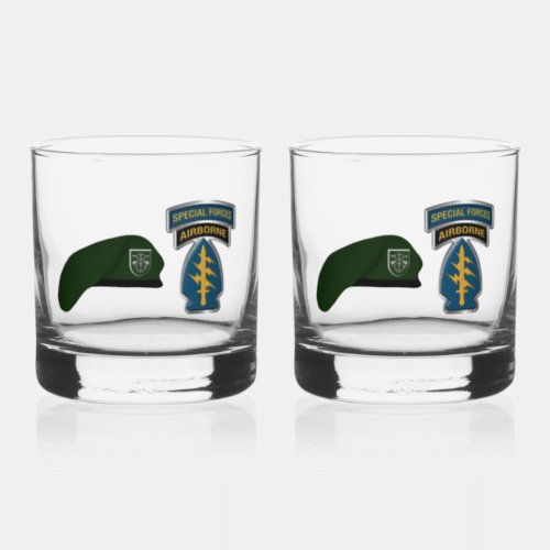 10th  Special Forces Group Airborne Whiskey Glass