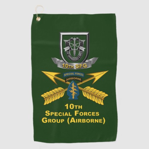 10th Special Forces Group   Golf Towel