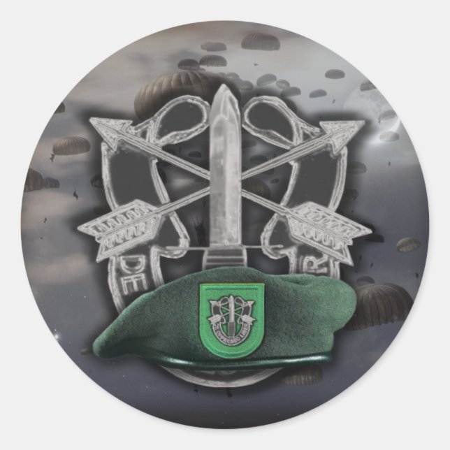 10th Special forces group Green Berets son Sticker (Front)