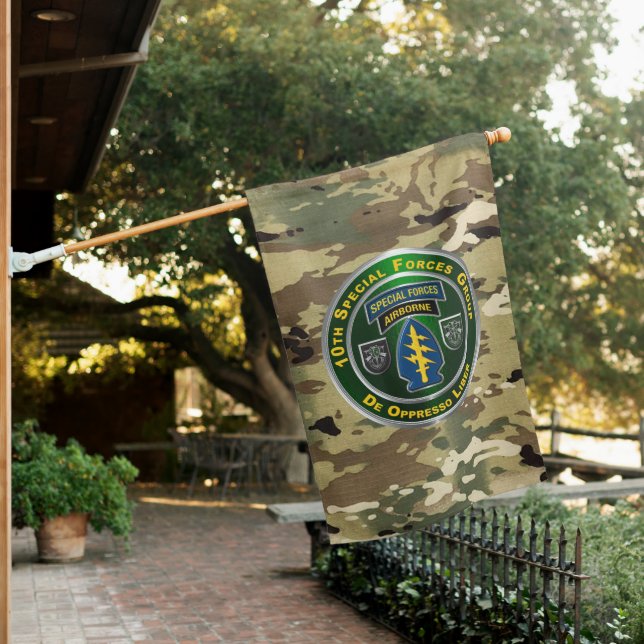 10th Special Forces Group  House Flag (In SItu)