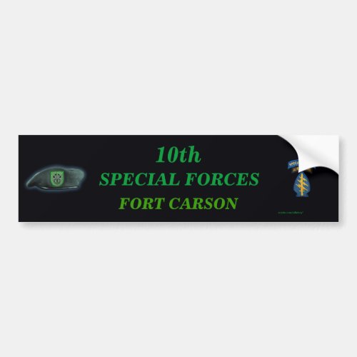 10th special forces group iraq son Bumper Sticker