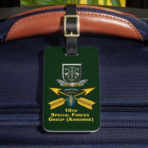 10th  Special Forces Group  Luggage Tag