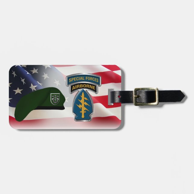 10th  Special Forces Group Luggage Tag (Front Horizontal)