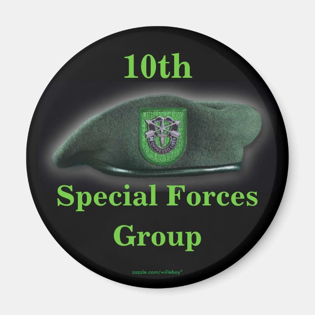 10th special forces group mom vets magnet wife son (Front)
