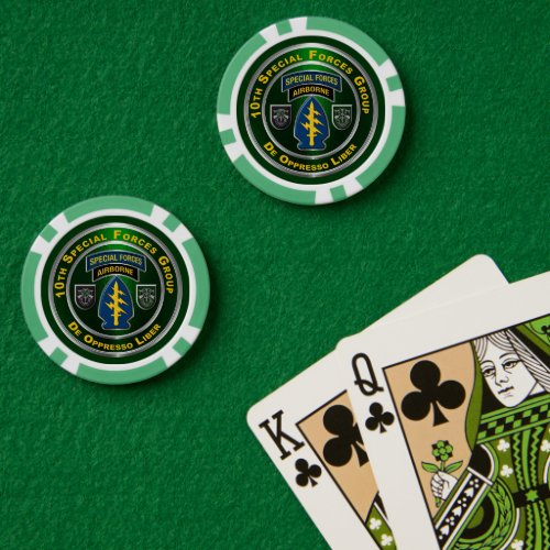 10th Special Forces Group Poker Chips
