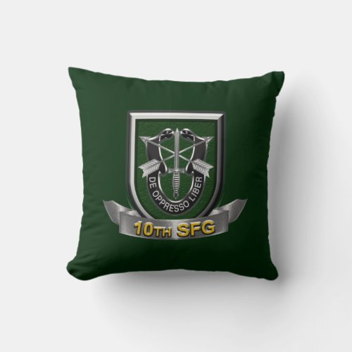 10th Special Forces Group   Throw Pillow