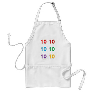 10th tenth Xth Birthday Anniversary Years GIFTS Adult Apron