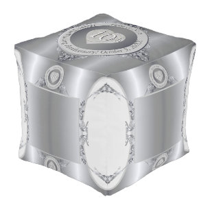 10th Tin(Color) Anniversary Cube Pouf