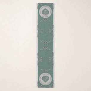 10th Tin Wedding Anniversary Scarf