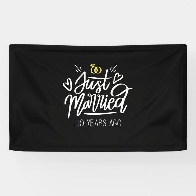 10th Wedding Anniversary Banner (Horizontal)
