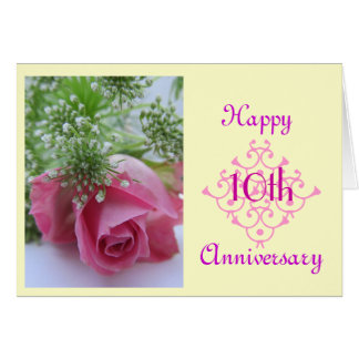 10th wedding anniversary card