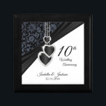 10th Wedding Anniversary Design Gift Box<br><div class="desc">10th Wedding Anniversary Design Gift Box. ⭐This Product is 100% Customizable. *****Click on CUSTOMIZE BUTTON to add, delete, move, resize, changed around, rotate, etc... any of the graphics or text or use the fill in boxes. ⭐99% of my designs in my store are done in layers. This makes it easy...</div>