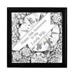 10th Wedding Anniversary Diamond Gift Box