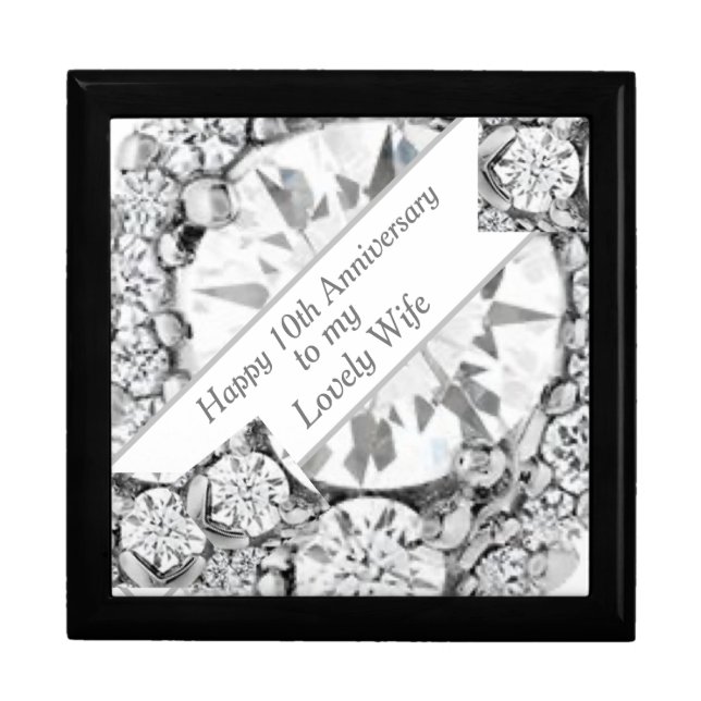 10th Wedding Anniversary Diamond Gift Box (Front)