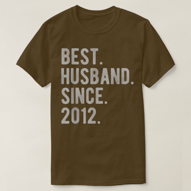 10th Wedding Anniversary For Him  Best Husband Sin T-Shirt (Design Front)