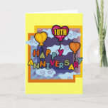 10th Wedding Anniversary Gifts Card