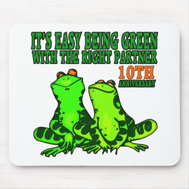 10th Wedding Anniversary Gifts Mouse Pad (Front)