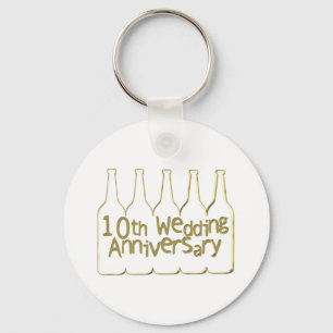10th wedding anniversary ht keychain