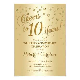 10 Year Anniversary Invitation Wording 10