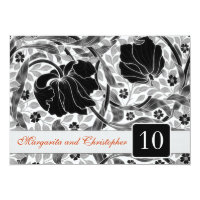 10th wedding anniversary invitations damask