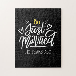 10th Wedding Anniversary Jigsaw Puzzle