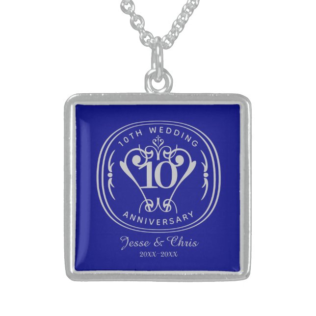 10th Wedding Anniversary Necklace (Front)