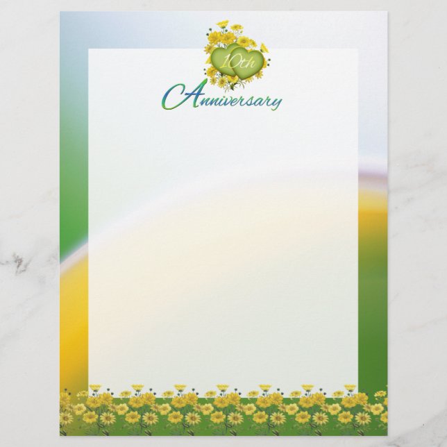 10th Wedding Anniversary Party Scrapbook Pages (Front)