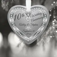 10th wedding on sale anniversary ornament