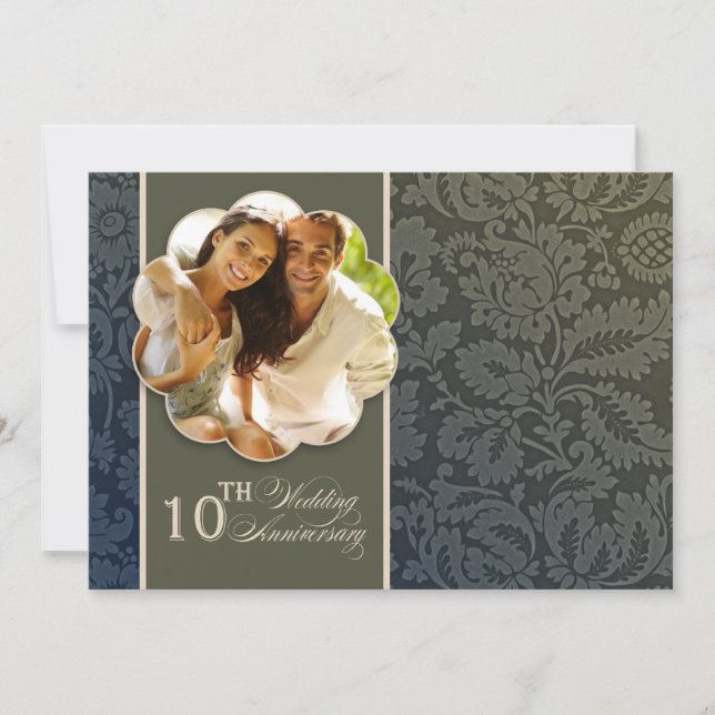 10th years anniversary photo invitations (Front)