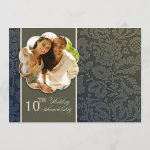 10th years anniversary photo invitations