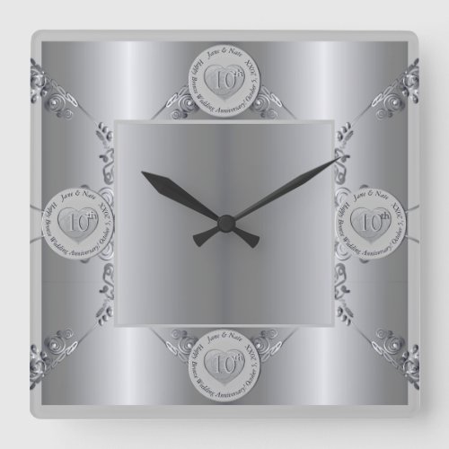 10thBronze Wedding Anniversary Wall Clock