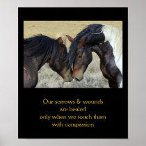 10x12 Inpirational Quote with Horses Poster