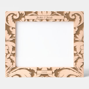 10x8 Bold Botanical Leaves with Custom Text Engraved Frames