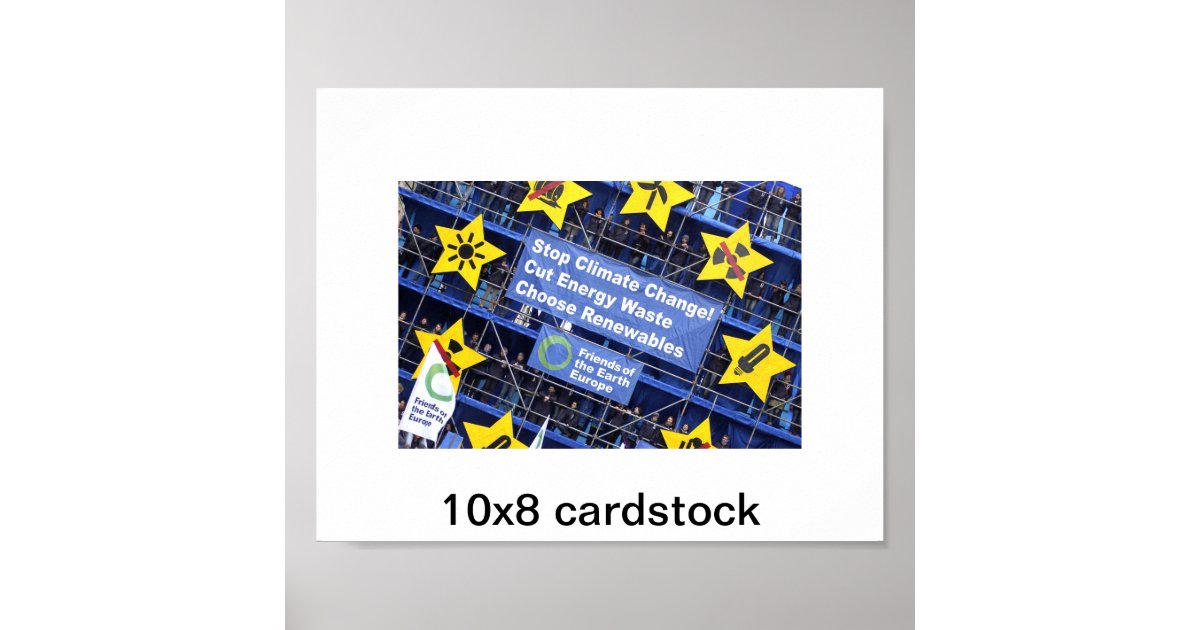 10x8 cardstock poster Zazzle