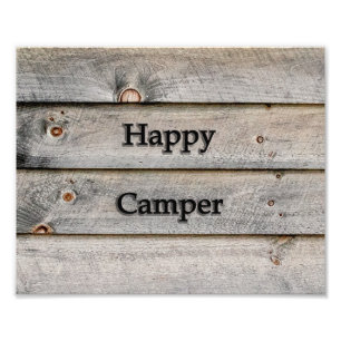 10x8 Happy Camper Photo Print