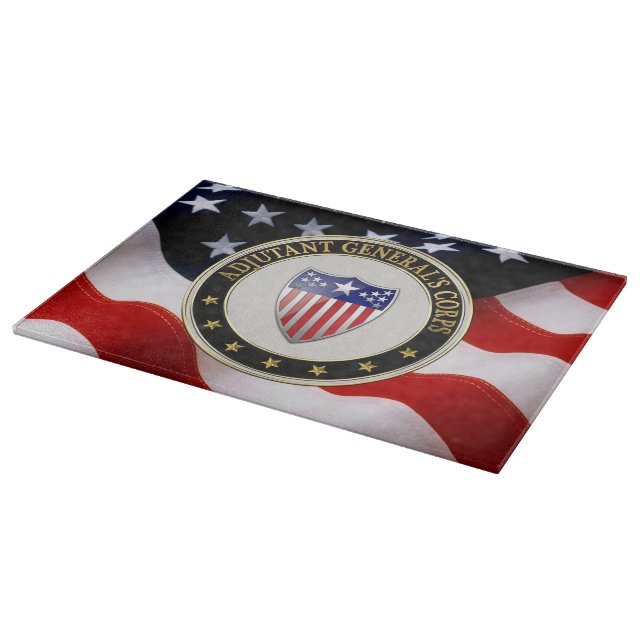 [110] Adjutant General's Corps Branch Insignia [3D Cutting Board (Corner)