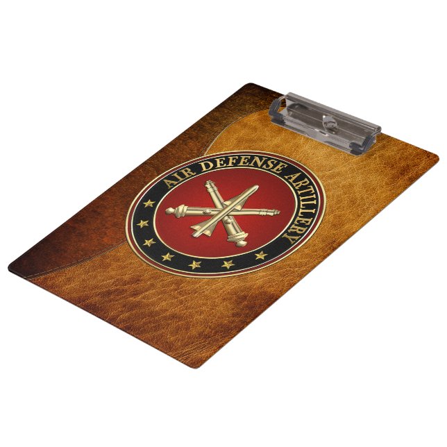 [110] Air Defense Artillery (ADA) Branch Insignia Clipboard (Angled)