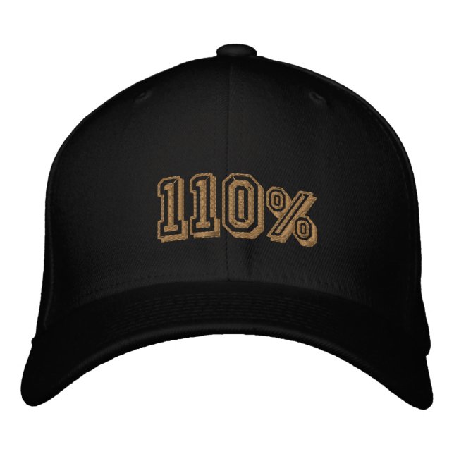 110% Gold Champions Embroidered Cap (Front)