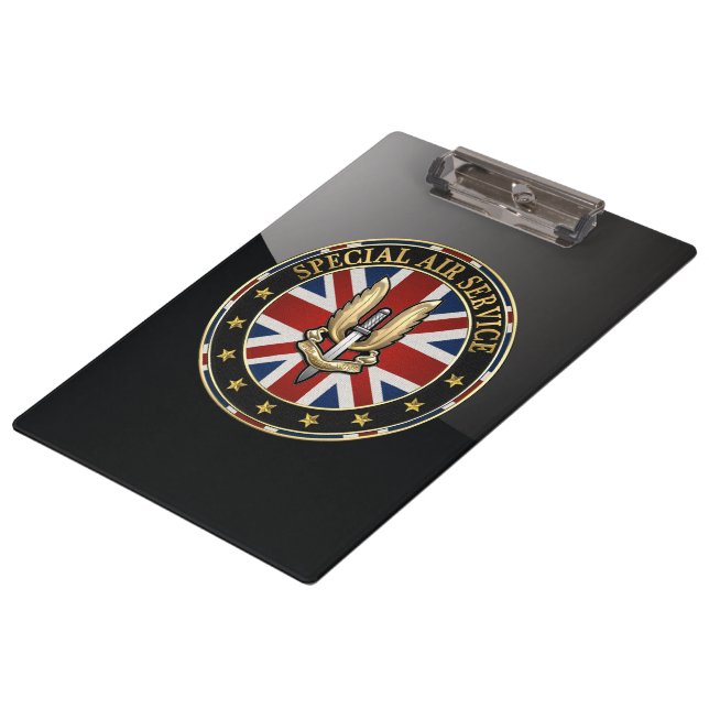 [110] Special Air Service (SAS) Badge [3D] Clipboard (Angled)