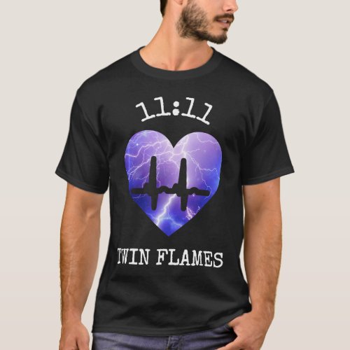 1111 Eleven Eleven Spiritual Twin Flames  T_Shirt