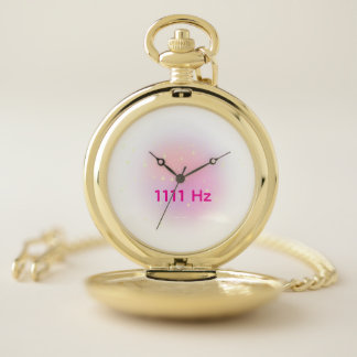 1111 Hz Life Goals Manifestation Pocket Watch 