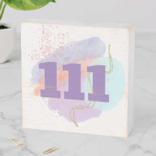 111 Align & Manifest Angel Numbers Attraction Wooden Box Sign