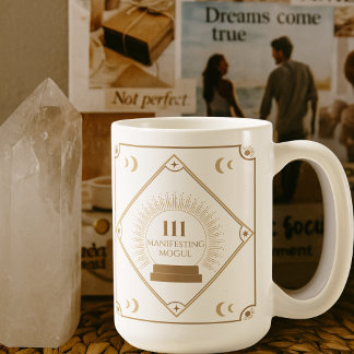 111 Angel Number Manifestation Crystal Ball Mug