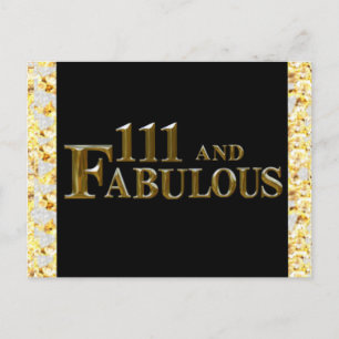 111 Birthday Holiday Postcard