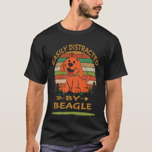 111 Easily Distracted By Beagle T-Shirt